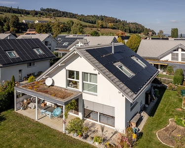 Solaranlage für ein Einfamilienhaus in Gerzensee.